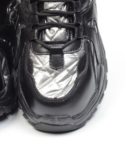 04-8525-4 BLACK Ботинки зимние женские (искусственные материалы)