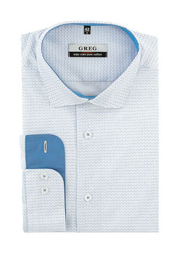 Сорочка мужская длинный рукав GREG 123/131/688/Z/1  фото 2