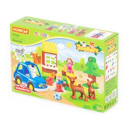 Конструктор Макси - Зоопарк (40 элементов) (в коробке)