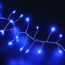 Гирлянда для дома 5,0 м 350 ламп LED "Мишура", IP-40, Синий