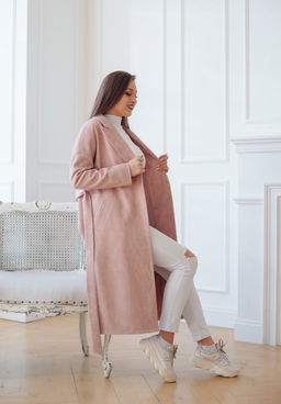 Пальто женское демисезонное 21820 (кремовый) - Kankan фото 34