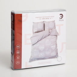 Постельное бельё Этель 1.5 сп Te amo (вид 1) 143 х 215 см,150 х 214 см, 70 х 70 - 2 шт, бязь  фото 5