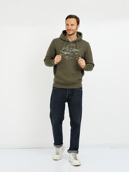 джемпер мужской с капюшоном и с принтом - Glenfield фото 3