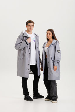 Плащ-дождевик (серый)