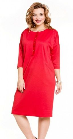 Платье 521 красный