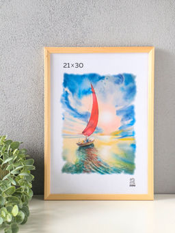 Рамка для фото 21×30 см,, BONO, дерево, пластиковый экран, натуральный