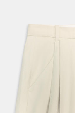 PANTAL?N PLIEGUES CON LINO ZW COLLECTION / Crudo - Zara фото 8