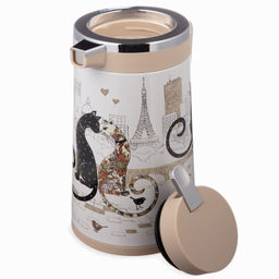 ТЕРМОС СО СТЕКЛЯННОЙ КОЛБОЙ, 950 МЛ, КРЫШКА С КЛАПАНОМ, СЕРИЯ ПАРИЖСКИЕ КОТЫ