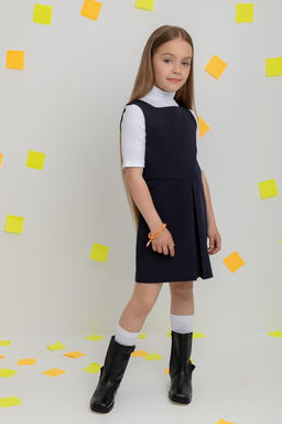 Crockid _ К 5731/темно-синий сарафан для дев