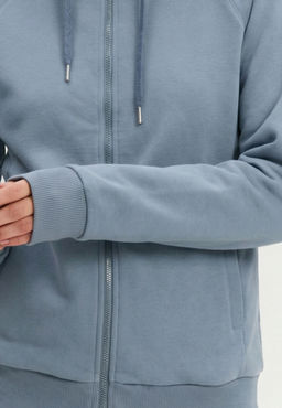 Толстовка женская 25234-532 футер серо-голубой