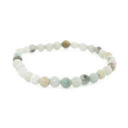 Браслет Классика из граненых шариков амазонита