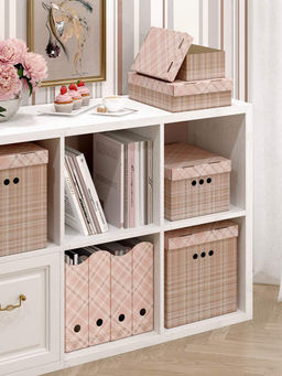 VAL LB-BC-4S Короба картонные, 25*33*18.5 см, набор 4 шт., LONDON BEIGE, шт