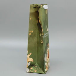 Пакет подарочный под бутылку, упаковка, «Учителю», 35 х 13 х 10 см