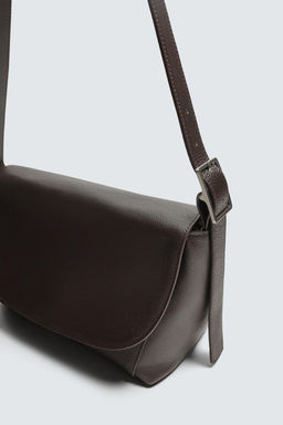 LEATHER CROSSBODY BAG - Zara фото 10