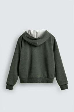 COMBINED CHECK HOODIE - Zara фото 7