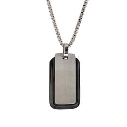 Кулон из стали на цепочке