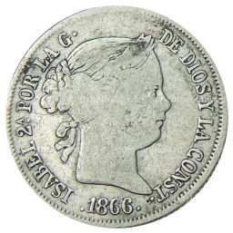 40 сентимо 1866 года Испания