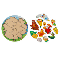 Рамка - вкладыш «Русские народные сказки», 12 деталей, 25×25 см