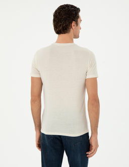 Ekru Slim Fit Ti__rt - Cacharel фото 5