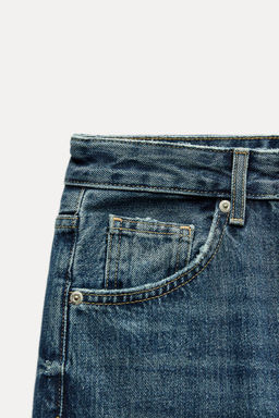 TRF BALLOON CURVED LEG MID-WAIST JEANS - Zara фото 18