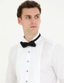 Beyaz Slim Fit Smokin G_mlek
