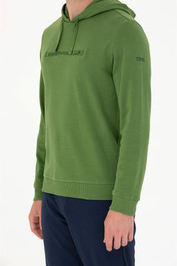 U. S. Polo Assn Мужская зеленая толстовка с капюшоном - U.s. polo assn фото 13