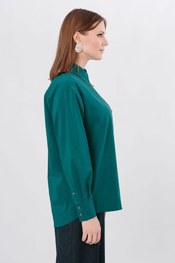 NOBBY Рубашка женская 002М-127/2 (ультрамариновый зеленый) фото 4