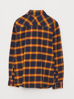 Ekose Uzun Kollu Gabardin Erkek ?ocuk G?mlek - Waikiki фото 2