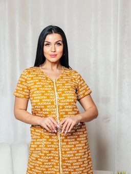 Х-165 ХАЛАТ ЖЕНСКИЙ (Горчичный) - А-дина фото 2