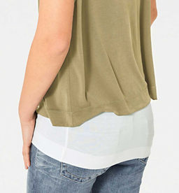 Блузка и топ, песочная и экрю - Linea tesini фото 7