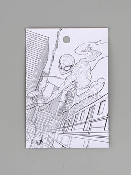 Цена за 10 шт. Наклейки бумажные «Супергерой», c раскраской на обороте, 11 × 15.5 см