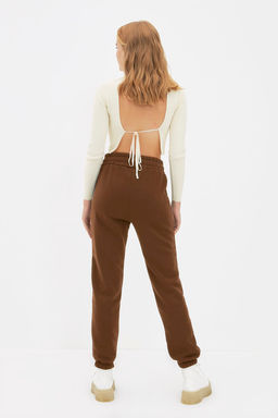 Kahverengi Basic Jogger Kal_n __i Polarl_ _rme E_ofman Alt_ Pantolon TWOAW21EA0010 - Trendyolmilla фото 5