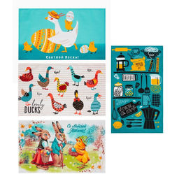 Набор полотенец Доляна Светлой Пасхи 35х60 см - 4 шт, 100% хлопок  фото 10