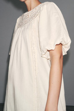 ZW COLLECTION EMBROIDERED SHORT DRESS - Zara фото 4