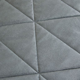 Велюровое покрывало в клетку и две наволочки OVL039 160*220/50-70 1 шт - Ситрейд фото 4