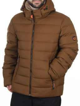 6584 BROWN Куртка мужская зимняя (200 гр. холлофайбер)