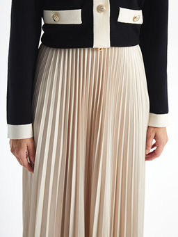 Beli Lastikli Kad?n Pileli Etek