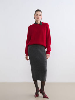 Bisiklet Yaka Kad?n Triko Kazak