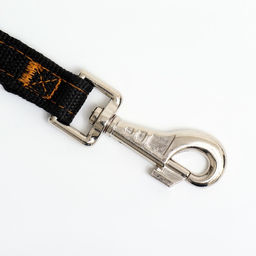 Поводок двухслойный с усиленным карабином, 3 м х 2 см, чёрный - Пижон фото 2