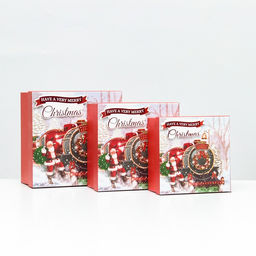 Набор коробок 3 в 1, 15,5х15,5х7,5 - 18х18х8,5 - 20х20х9,5 см. - Simaland фото 2