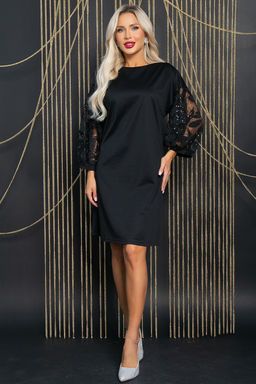 Платье Королева вечера (черное) П11588 - Lt collection фото 6