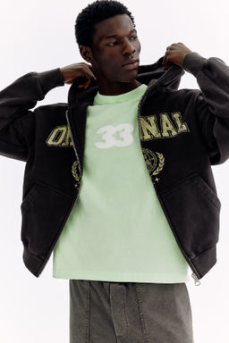 Chaqueta sudadera estampada Oversized Fit - H&m фото 4