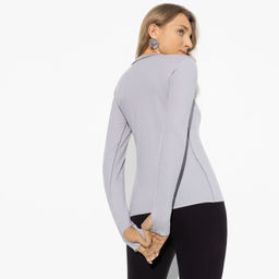 Лонгслив двусторонний Роковое признание (fashion grey) - Charutti фото 5