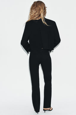 PANTAL?N FLARE TRABILLAS / Negro - Zara фото 5