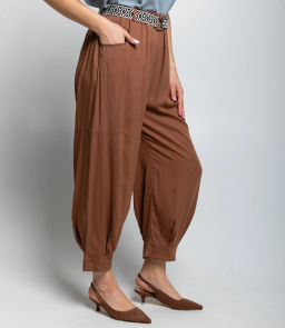 Брюки #ОКТ085008, коричневый - Dommod фото 3