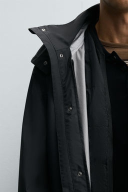 WATER-REPELLENT DETACHABLE TECHNICAL PARKA - Zara фото 8