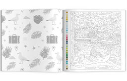 Раскраска. Серия "Картины по номерам 3-в-1" арт. 72308 ПУТЕШЕСТВИЯ /215x215 мм, 16 л., блок - офсет 120 г/м?, полноцветная печать/печать в одну краску, обл - мелованный картон 200 г/м?, мягкий переплёт (2 скобы),