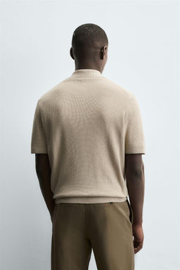 PURL KNIT POLO SHIRT - Zara фото 3