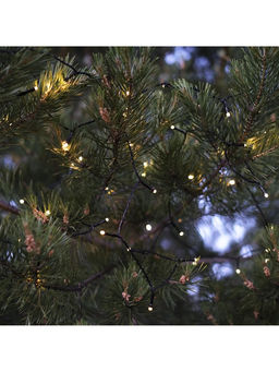 Гирлянда Нить 10 м, IP44, УМС, тёмная нить, 100 LED, свечение тёплое белое, 220 В - Luazon lighting фото 3