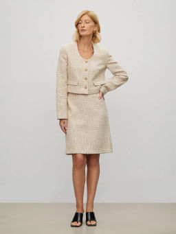 Юбка а-силуэта из 100% вискозы, S1057/biscuit